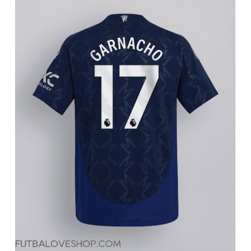 Dres Manchester United Alejandro Garnacho #17 Preč 2024-25 Krátky Rukáv